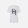 T-shirt in jersey con maxi logo