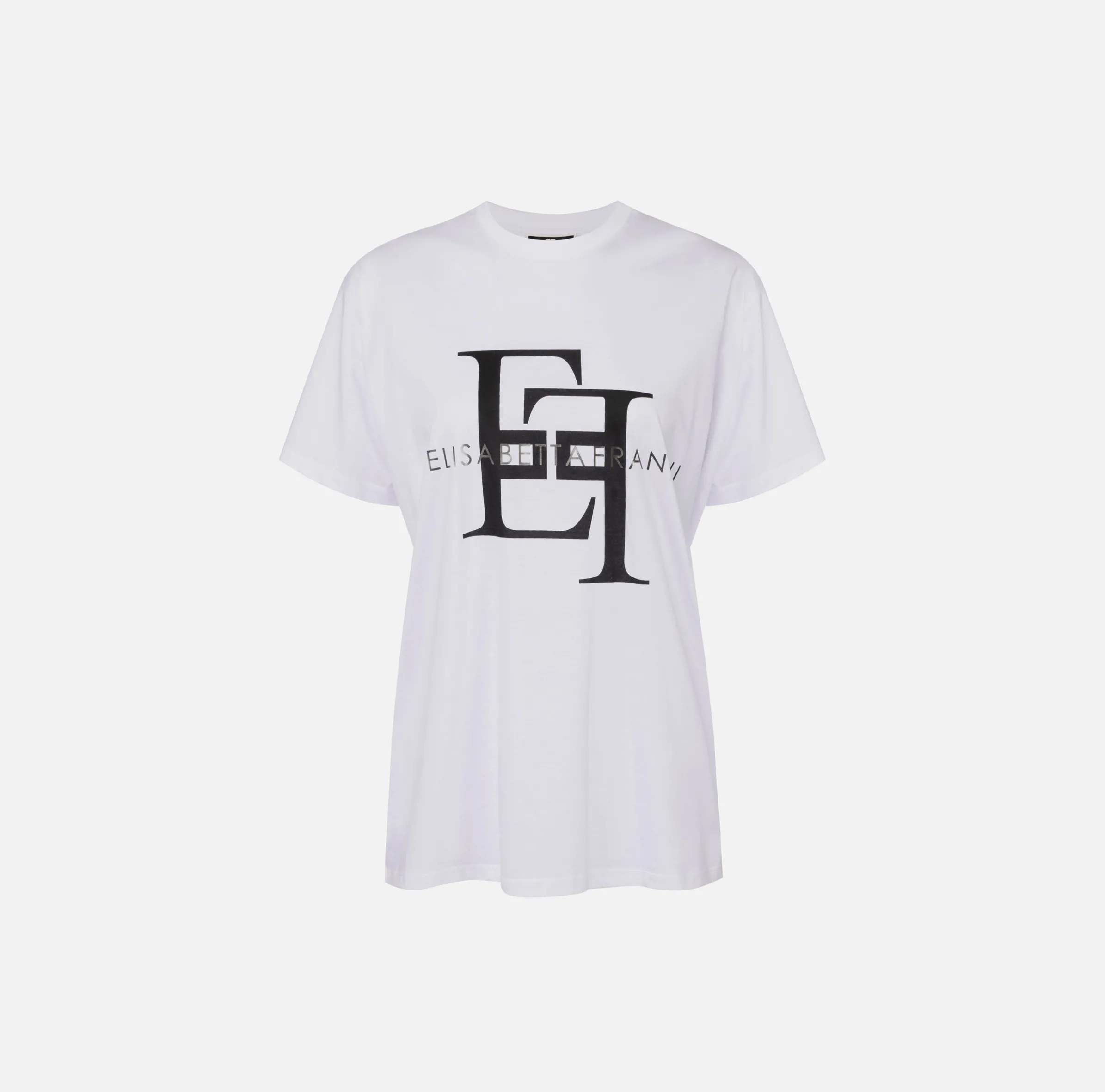 T-shirt in jersey con maxi logo