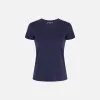 T-shirt in jersey con ricamo logo