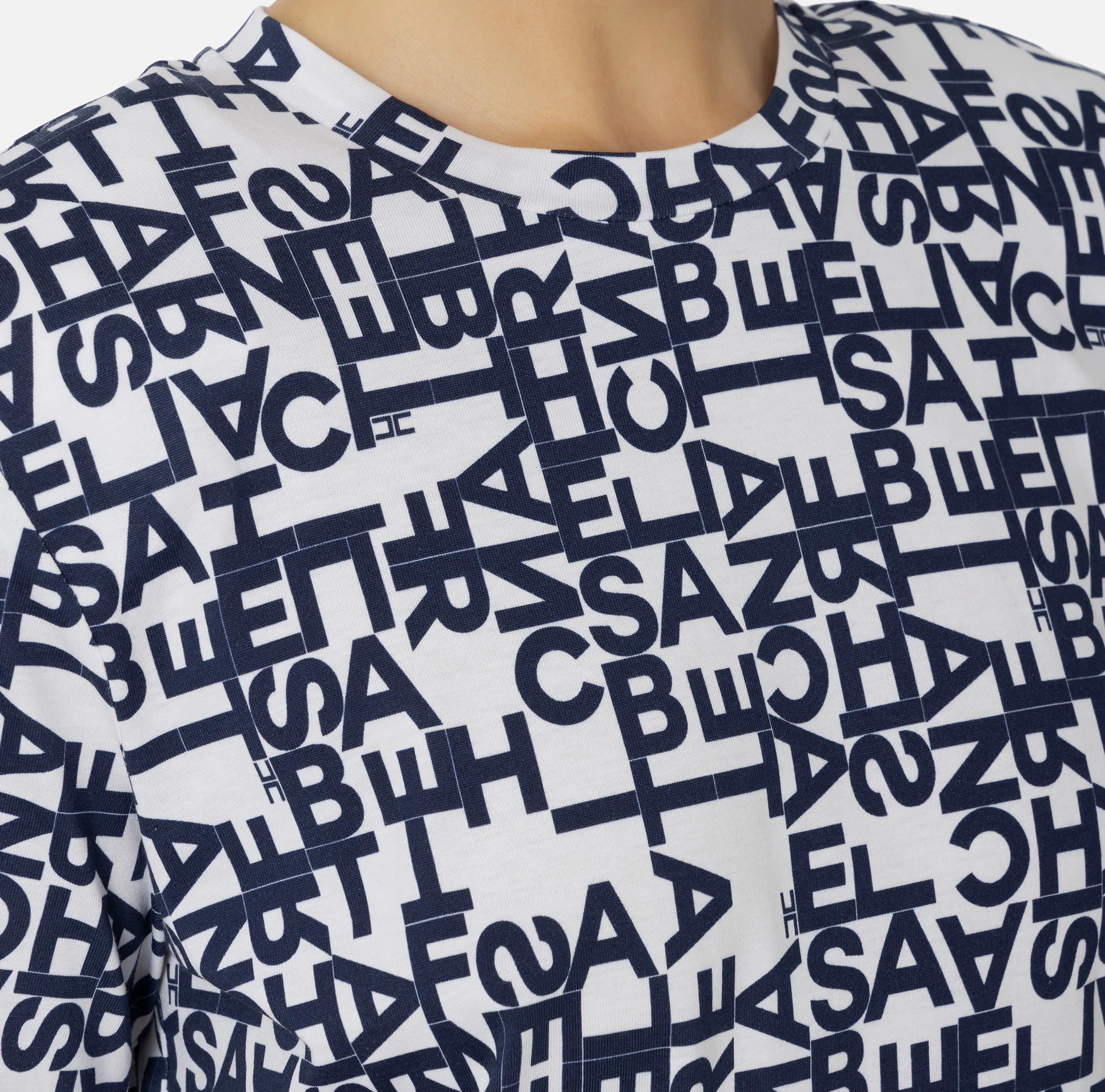 T-shirt in jersey lettering piccolo