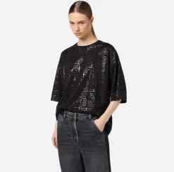 T-shirt in jersey lettering lucido