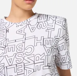 T-shirt in jersey lettering grande