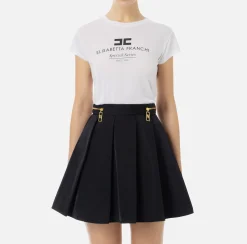 T-shirt in jersey modal con stampa logo