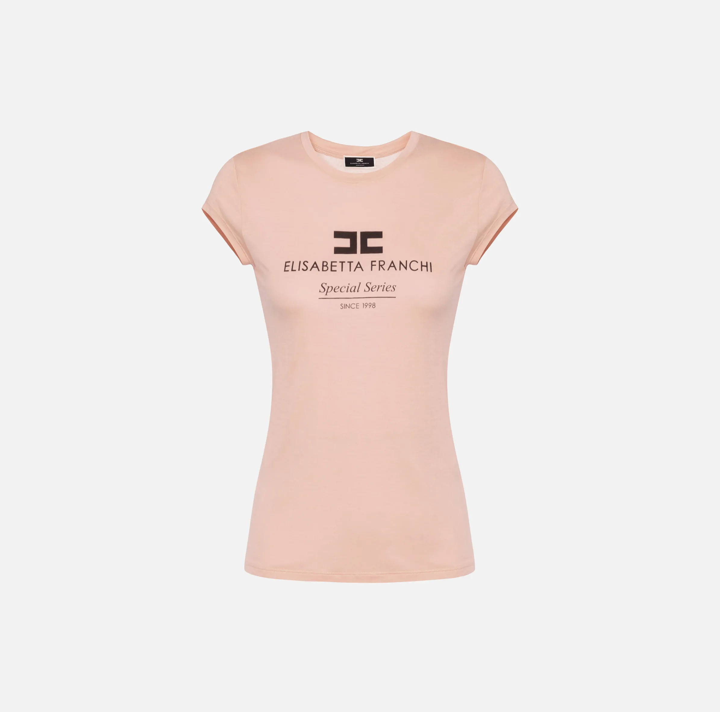 T-shirt in jersey modal con stampa logo