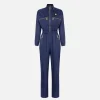 Tuta cargo in nylon tecnico con zip