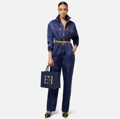 Tuta cargo in nylon tecnico con zip