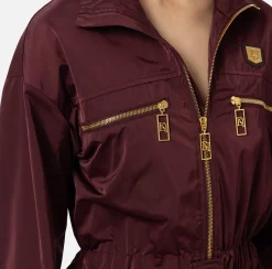 Tuta cargo in nylon tecnico con zip