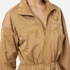 Tuta cargo in nylon tecnico con zip