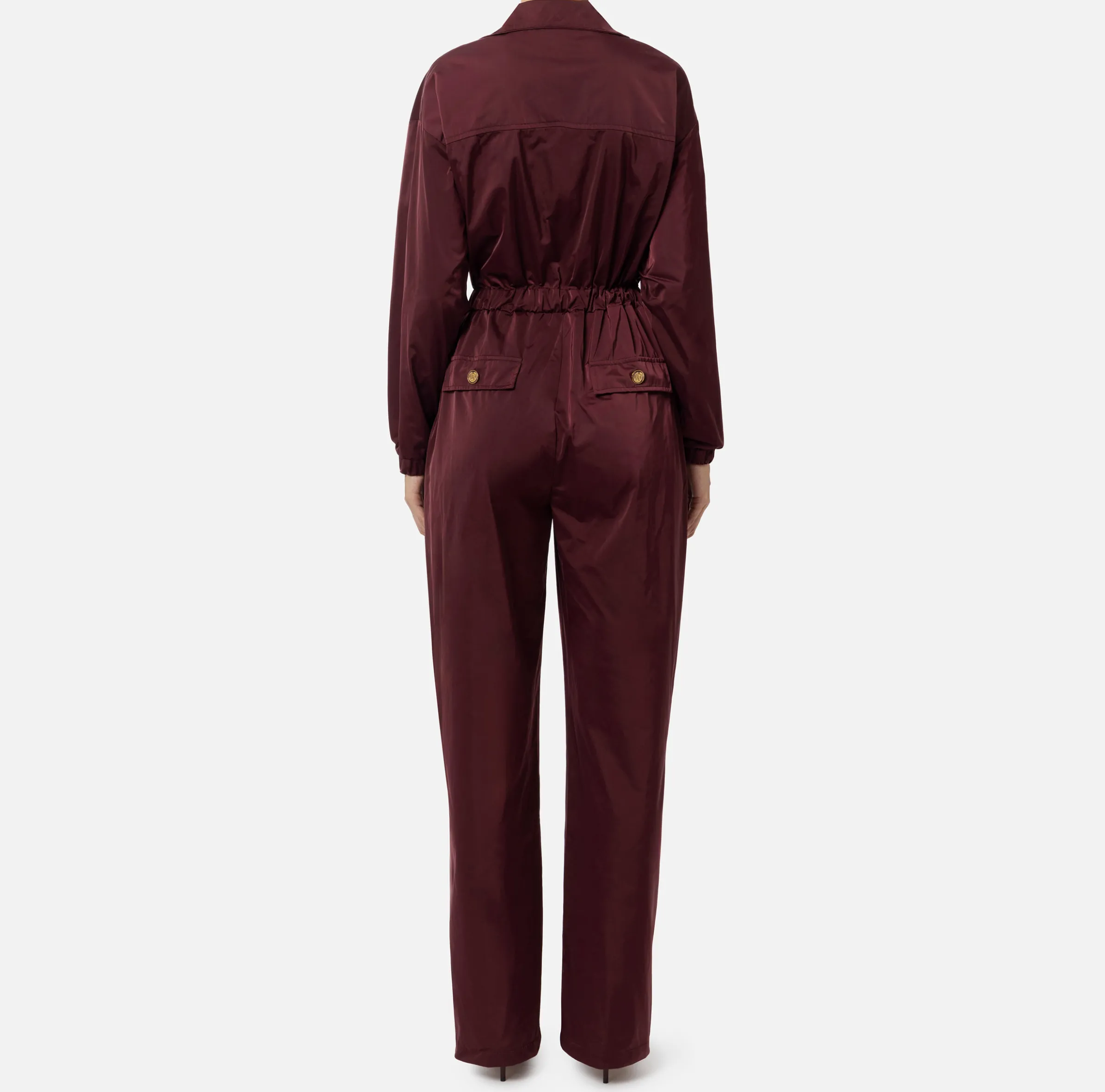 Tuta cargo in nylon tecnico con zip