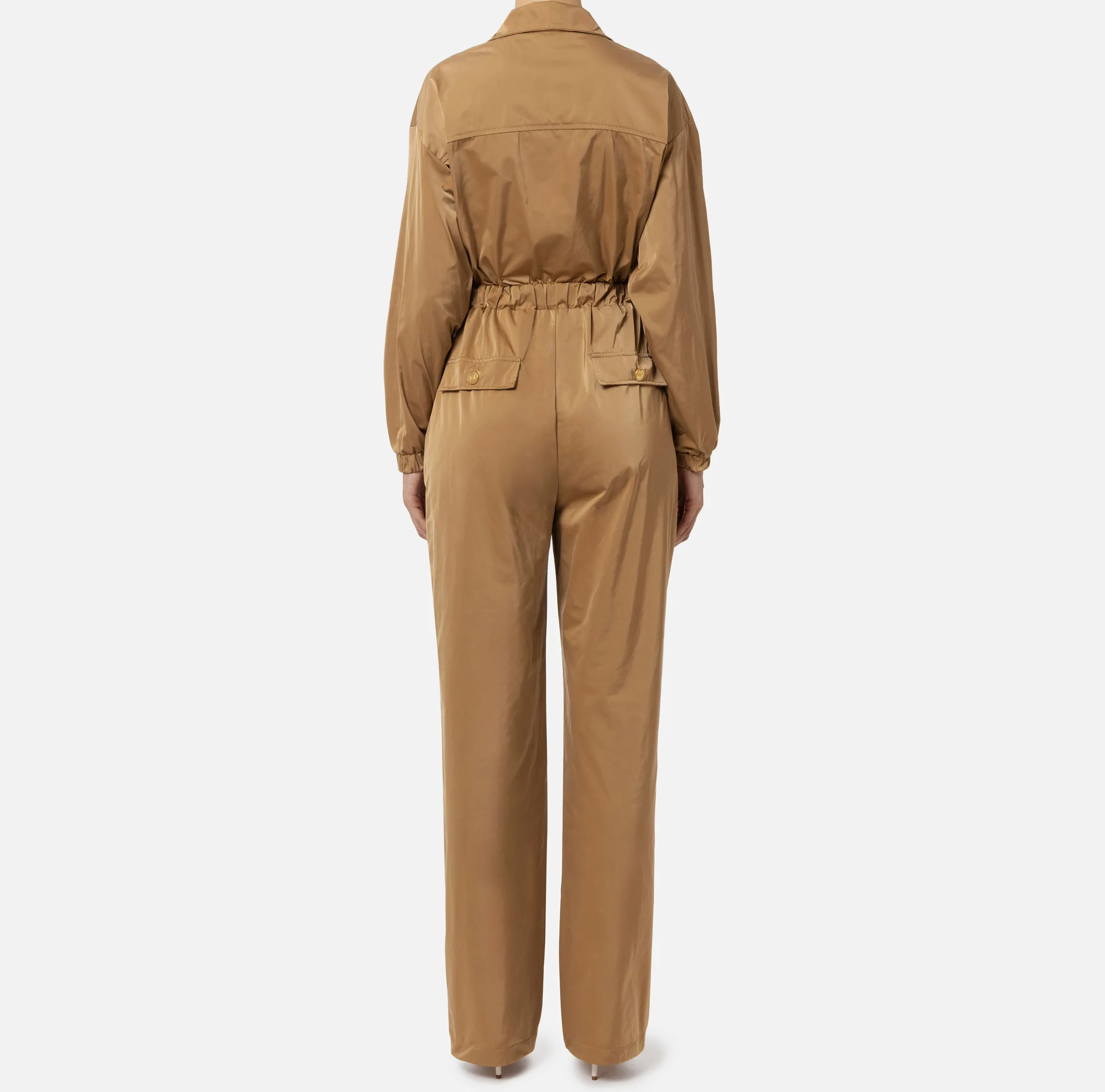 Tuta cargo in nylon tecnico con zip