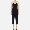 Tuta in crêpe stretch con top bustier